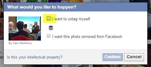 Facebook Untag Yourself