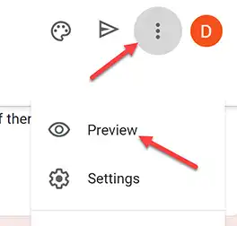 Preview Button Option